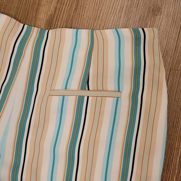 🔹️Chico's Black Label Multicolored Striped Pants Size 10 - Picture 6 of 12